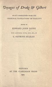 Cover of: Voyages of Drake & Gilbert: select narratives from the "Principal navigations" of Hakluyt