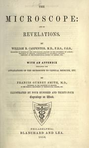 Cover of: The microscope, and its revelations. by William Benjamin Carpenter