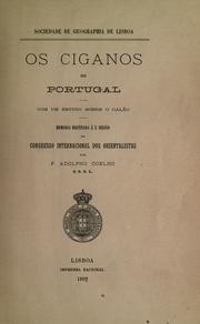 Cover of: Os ciganos de Portugal by Francisco Adolpho Coelho