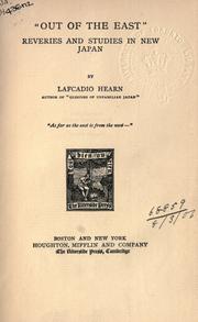 Cover of: "Out of the East" by Lafcadio Hearn