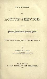 Hand-book for active service by Egbert Ludovickus Vielé