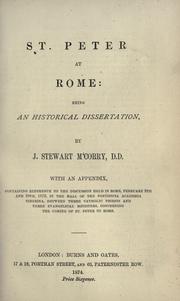 Cover of: St. Peter at Rome by John Stewart M'Corry
