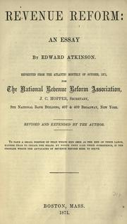 Cover of: Revenue reform: an essay
