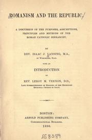 Cover of: Romanism and the republic. by Isaac J. Lansing
