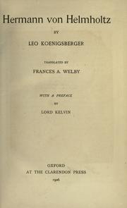 Hermann von Helmholtz by Leo Koenigsberger