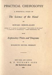 Cover of: Practical cheirosophy: a synoptical study of the science of the hand