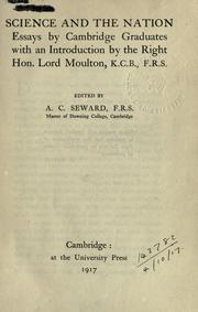 Cover of: Science and the nation by A. C. Seward