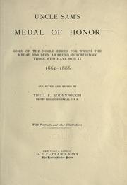 Cover of: Uncle Sam's Medal of Honor by Theophilus F. Rodenbough