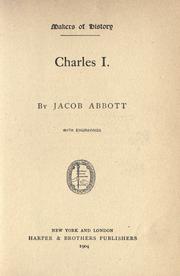 Cover of: Charles I by Jacob Abbott