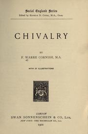 Cover of: Chivalry by Francis Warre Cornish