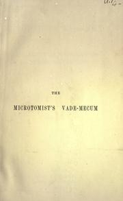 Cover of: The microtomist's vade-mecum. by Arthur Bolles Lee