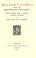 Cover of: Milton's Comus, being the Bridgewater manuscript with notes and a short family memoir by the Lady Alix Egerton.