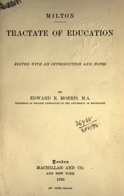 Cover of: Of education
