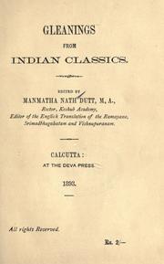 Gleanings from Indian classics