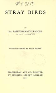 Cover of: Stray birds by Rabindranath Tagore