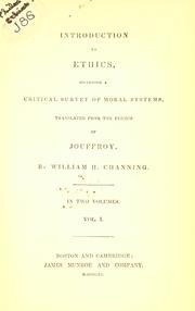 Cover of: Introduction to ethics by Théodore Simon Jouffroy
