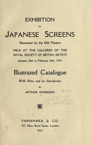 Cover of: Exhibition of Japanese screens decorated by the old masters