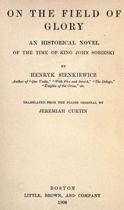 Cover of: On the field of glory by Henryk Sienkiewicz