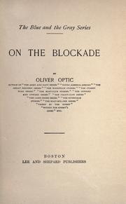 Cover of: On the blockade