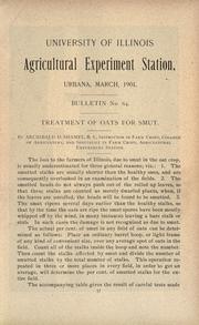 Cover of: Treatment of oats for smut