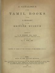 Cover of: A catalogue of the Tamil books in the library of the British Museum by British Museum. Department of Oriental Printed Books and Manuscripts.