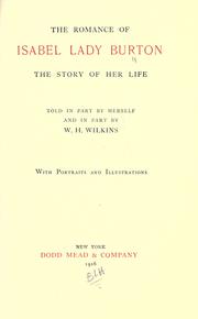 Cover of: The romance of Isabel, Lady Burton