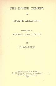 Cover of: The Divine comedy of Dante Alighieri