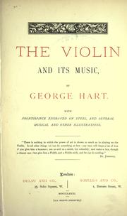 The violin and its music by George Hart