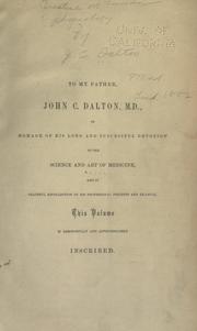 Cover of: A treatise on human physiology. by John Call Dalton