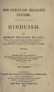 Cover of: Hinduism by Sir Monier Monier-Williams