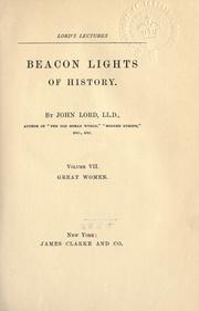 Cover of: Beacon lights of history. by Lord, John