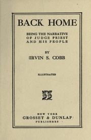 Cover of: Back home by Irvin S. Cobb