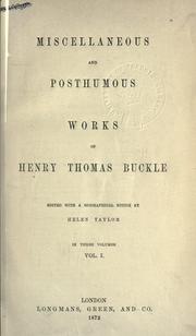 Cover of: Miscellaneous and posthumous works