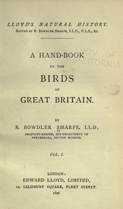 Cover of: A hand-book to the birds of Great Britain