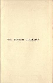 Cover of: The fourth dimension