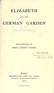 Cover of: Elizabeth and her German garden. by Elizabeth