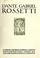 Cover of: Dante Gabriel Rossetti.