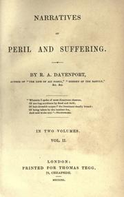 Cover of: Narratives of peril and suffering by R. A. Davenport