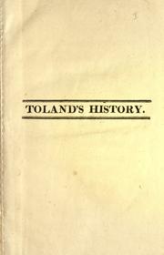 Cover of: A critical history of the Celtic religion and learning by John Toland