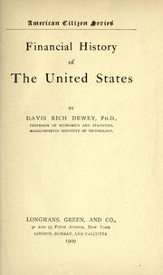 Cover of: Financial history of the United States