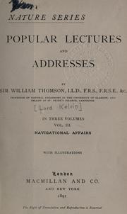 Cover of: William Thomson Kelvin