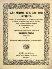Cover of: The fifteen 0's: and other prayers