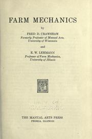 Cover of: Farm mechanies by Fred D. Crawshaw