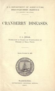 Cover of: Cranberry diseases
