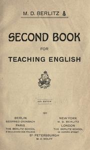 Cover of: Second book for teaching English.