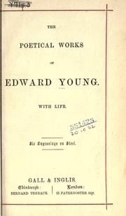 Cover of: Poetical works. by Edward Young
