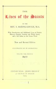 Cover of: The lives of the saints by Sabine Baring-Gould