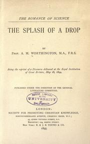 Cover of: The splash of a drop