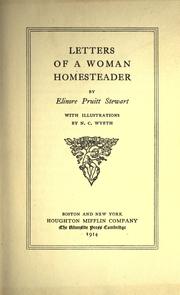 Cover of: Letters of a woman homesteader by Elinore Pruitt Stewart