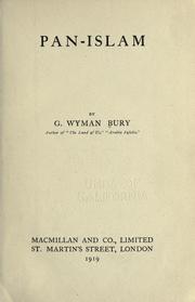 Pan-Islam by George Wyman Bury
